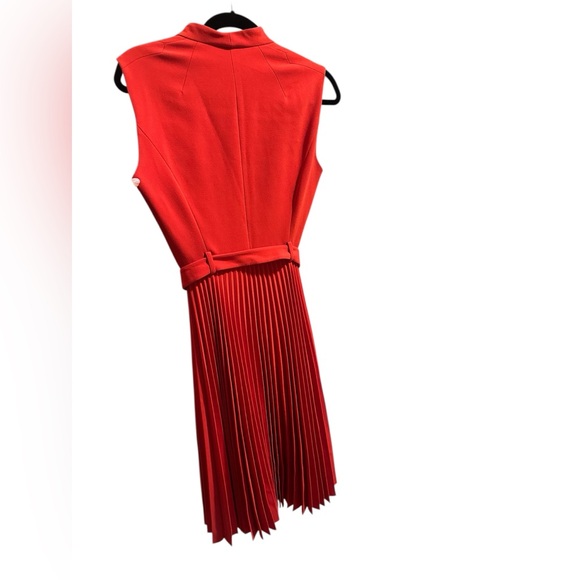 Karen Millen Shawl Collar Pleated Dress - Picture 6 of 7